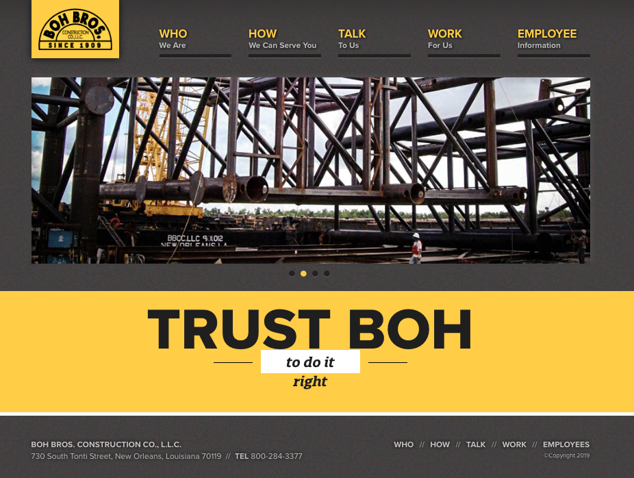 Boh Brothers Website Redesign